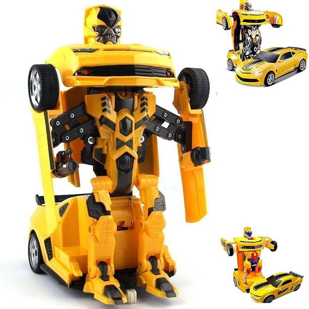 Anushka Toys Robot to Car Converting Transformer Toy with Light and Sound for Kids Deform