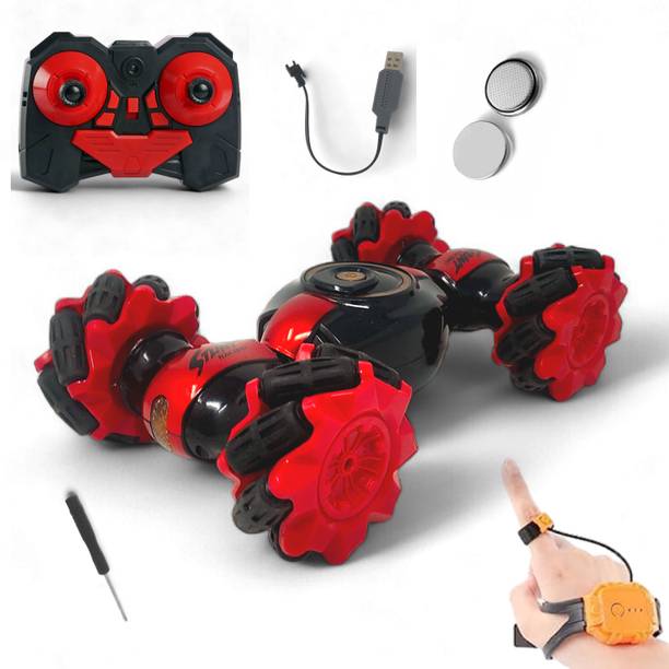 fizz Stunt Car Double Sided Rotating Off Road 2.4Ghz with Remote & hand Gesture watch