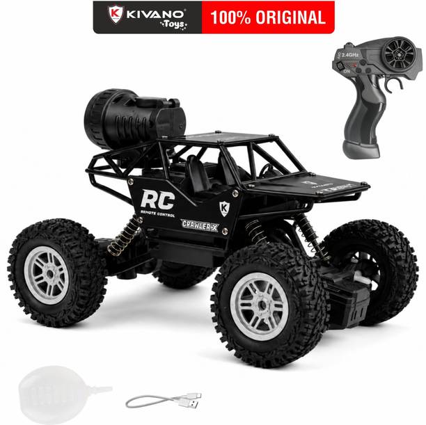 KIVANO Remote Control Rock Monster Car 1:18 Scale Rechargeable Car Toy With Mist Spray