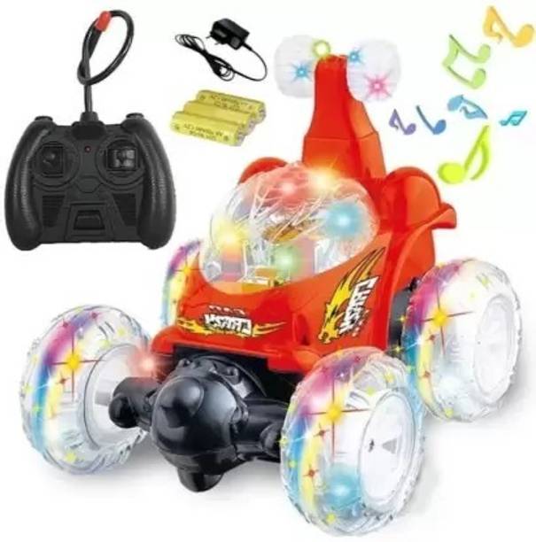 Tenmar Best Stunt Car 360° Twisting Remote Control for Kids Music ,Lights_89