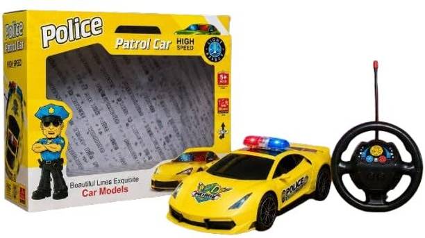 GAUTAM TOYS Remote Control Police Patrol Car with Siren