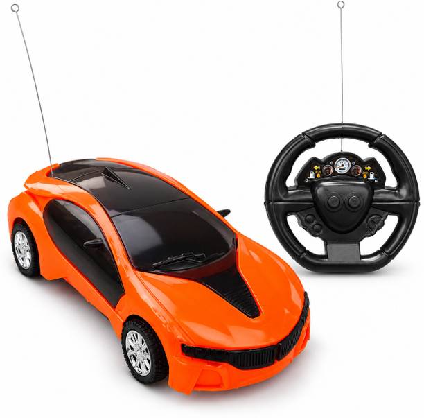 Kheelo Toys Super R/C Race Car | Remote Control Car with 3D Lights | Steering Wheel Remote