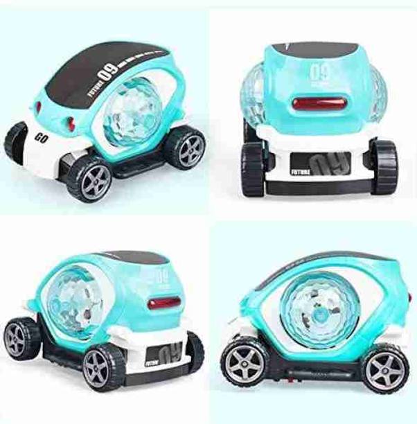 Forbuz 09 Future Car, Musical & Flashing lights Stunt Car for Kids- 360 Degree Roster