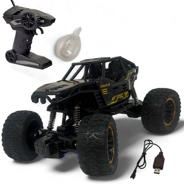 फिज़ BLACK RC Rock Car for Kids Boys and Girls Both with Mist Smoke Monster_ZD