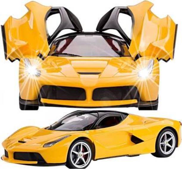 Ananya Toys Remote Control Ferrari Diecast Metal Pullback Toy car with Openable Doors