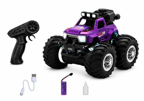 Skstore 4x4 Off-Road RC Monster Truck 2.4GHz Remote Control Car Smok Spray LED Light
