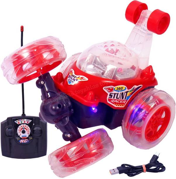 AARTI IMPEX Remote Control Stunt Car|RC Stunt Vehicle 360° Rotating Rolling Race Car