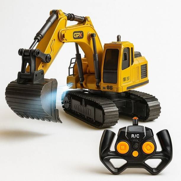 Kidzkollection Remote Control Rechargeable JCB Excavator Toy for Kids | Construction Model