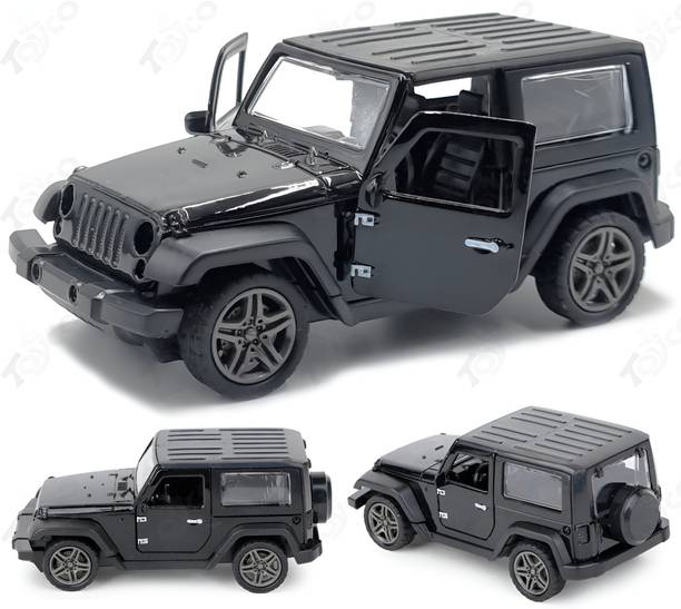टॉयको 1:36 Scale Alloy Diecast Alloy Thaar Jeep Toy for Kids (Open Door & Pull Back)
