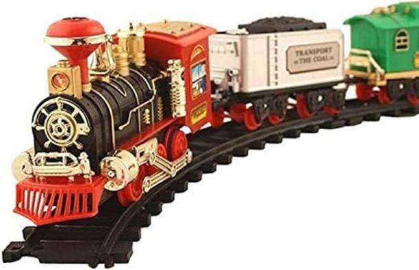 Braintastic Smoke Choo Choo Train Toy Set with Sound and Music