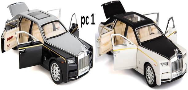 Akvanar 1 :32 Rolls Royce Phantom Metal car Toy Open Door with Light Music multicolor