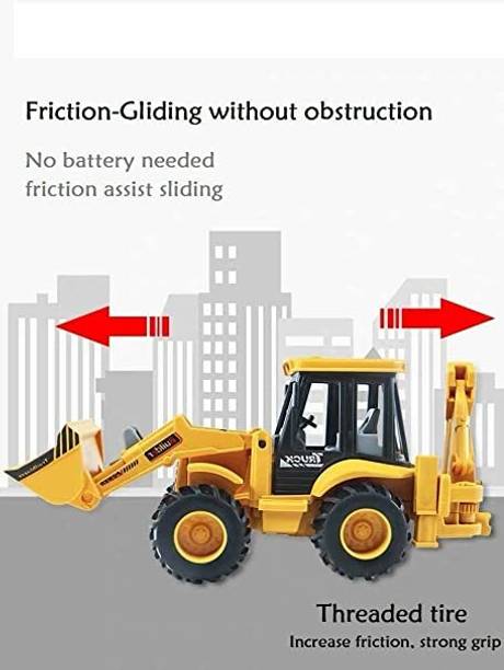 RQPFAB JCB Exclusive Construction toy unbreakable 180 degree rotating toy