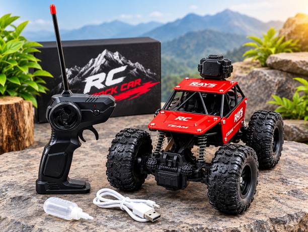 MY WONDERBOX Rc 4x4 Rock Crawler 1:18 Offroad Monster RC Car with Smoke Function