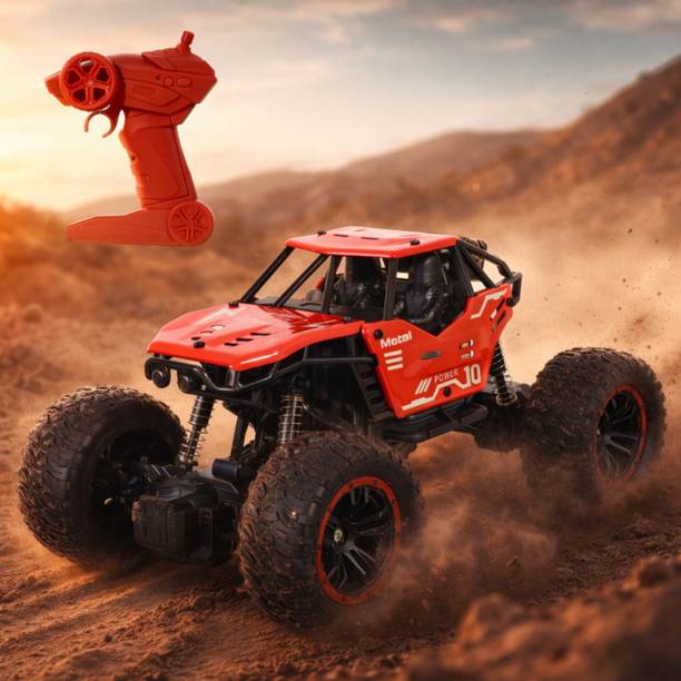 frendo Remote Controlled Rock Crawler RC Monster Truck, 2.4G, 1:18 Scale (Red)