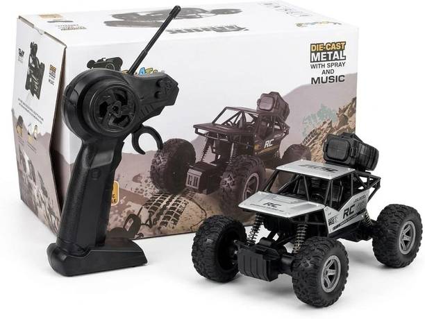 hillsoliver 4WD RC Rock Crawler Monster Truck, Off-Road Rechargeable Remote Control Car Toy