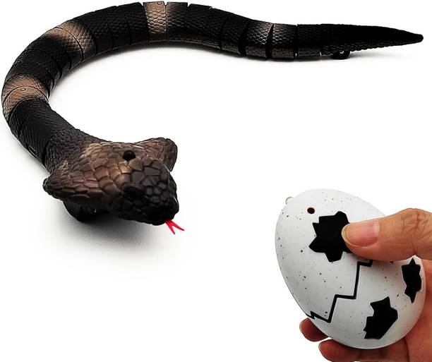 Kiditos Realistic Remote Control Snake Toy Fast Moving Egg-Shaped Infrared RC Controller