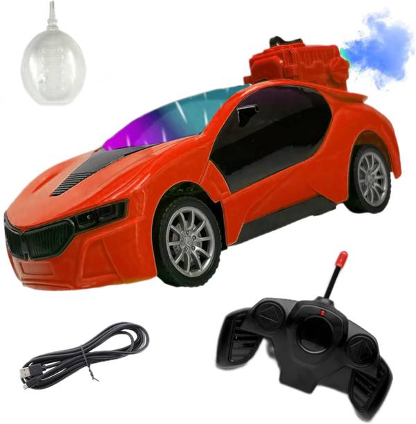 KAVANA Famous Car Remote Control 3D with LED Lights & Smoke, Chargeable 5