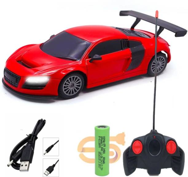 CADDLE & TOES Famous Car Remote Control 3D with LED Lights, Chargeable