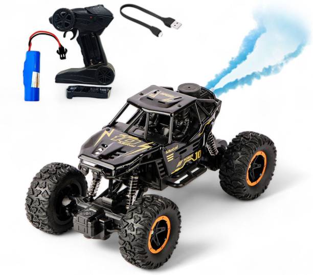 SNISH SIGNATURE Remote Control Metal Car for Kids with Mist Smoke Monster Truck rock crawler-E82