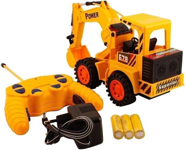 N2J2 SHOP JCB Excavator Bulldozer Construction Remote Control Truck Machine Vehicle Toy