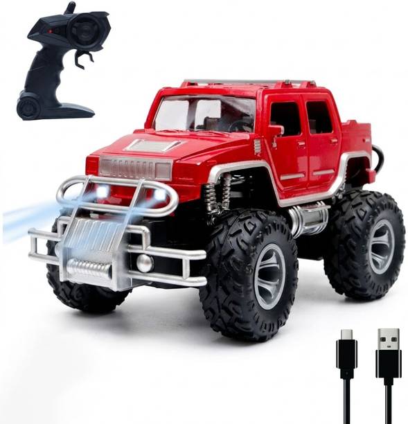 FUNBUN Premium RC Car 4x4 Hummer Off Road Remote Control Car Smooth Drive Toy