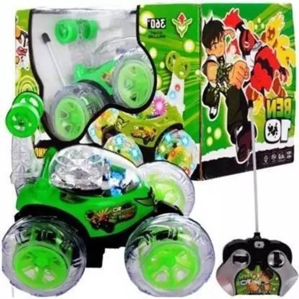 Tenmar Best Stunt Car 360° Twisting Remote Control for Kids Music ,Lights_185