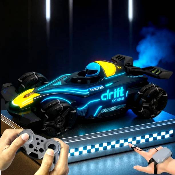ZUNBELLA RC 4x4 Formula F1 Drift Smoke Car 1:14 Scale Hand Sensor Gesture Control For Kid
