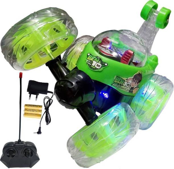 TOYACHI Rechargeable Remote Control 360 Degree Rotating Stunt Car for Kids M76