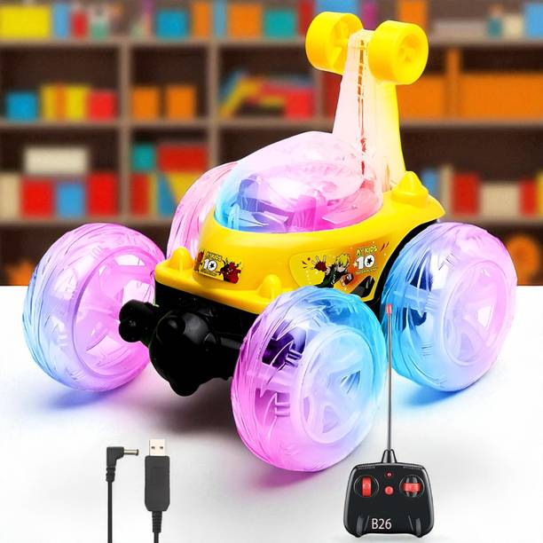 Kid Kraze Rechargeable Remote Control 360 Degree Stunt Car Music & Lights for Kids_765
