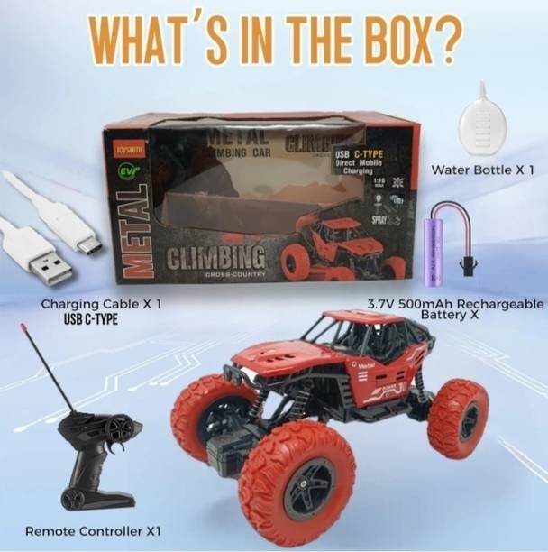 Rachna enterprise Remote Control Rock Crawler Monster Car Toy for Kids Muticolor