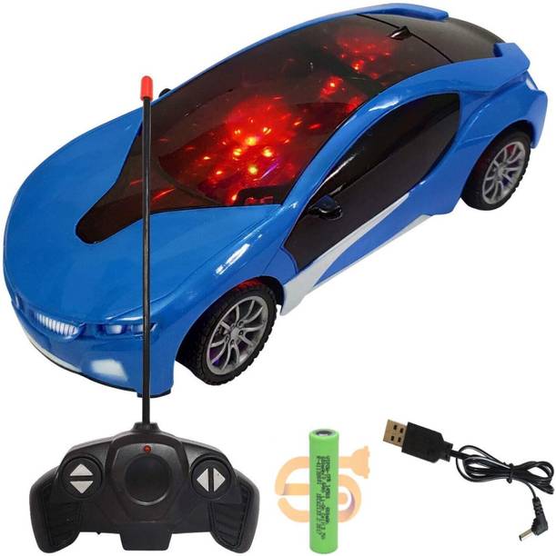 CADDLE & TOES Famous Car Remote Control 3D with LED Lights, Chargeable