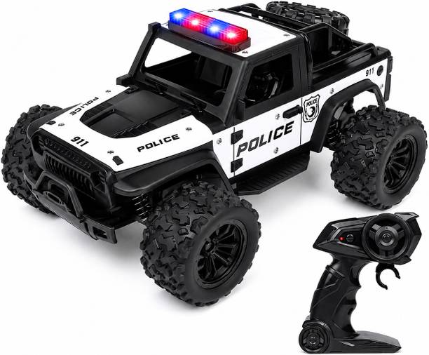 meghasky Remote Control Police Truck- BW