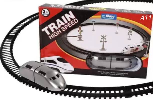 tryzens Metro Electric Railway Toy Train Set with Track for Kids (PACK OF 1) A11