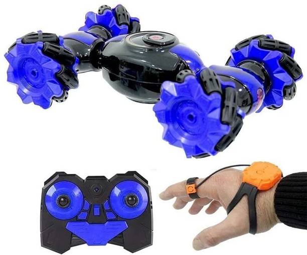 फिज़ Hand Gesture Sensor RC Stunt Car Double Sided Rotating Remote Control Car _A9