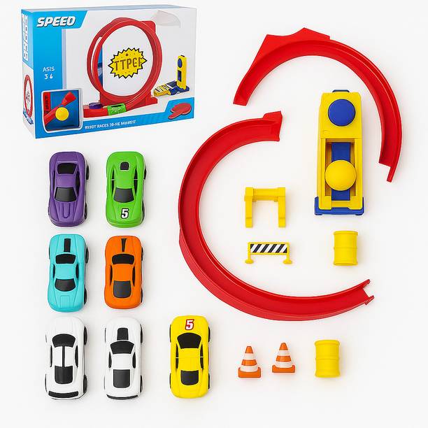 UWIPE Speed Racing Track Car Toy Set for Kids