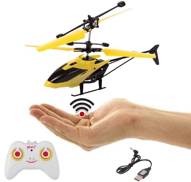kiroq Remote Control Helicopter Toy, Exceed Flying Infrared Hand Sensor With 3D Light