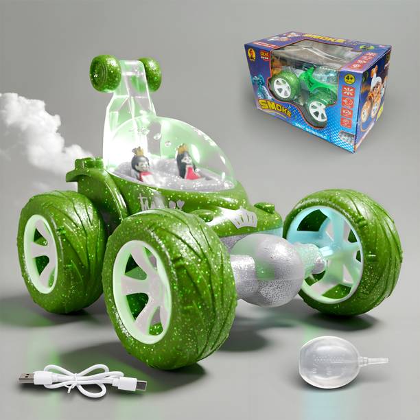 SMART BOY Sparkling Stunt Car with LED Lights | 360 Flip Action Toy for Kids
