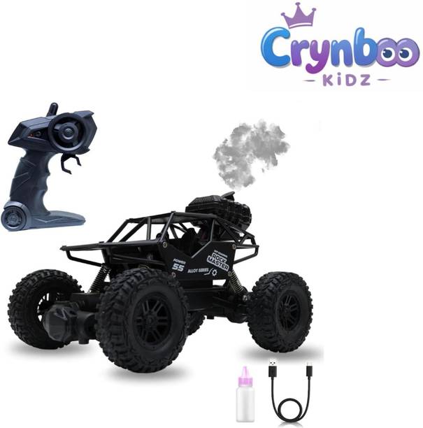 CRYNBOO KIDZ Rock MASTER Rechargeable RC Car 4X4 Off-Road Monster Truck for Kids with Smoke