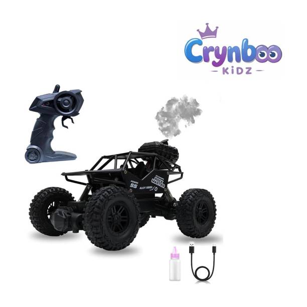 CRYNBOO KIDZ Rock MASTER Rechargeable RC Car 4X4 Off-Road Monster Truck for Kids with Smoke