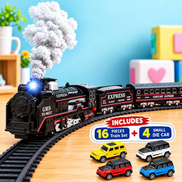 Dhanriddhi Blessing Train Set with 4 Small Die Cars