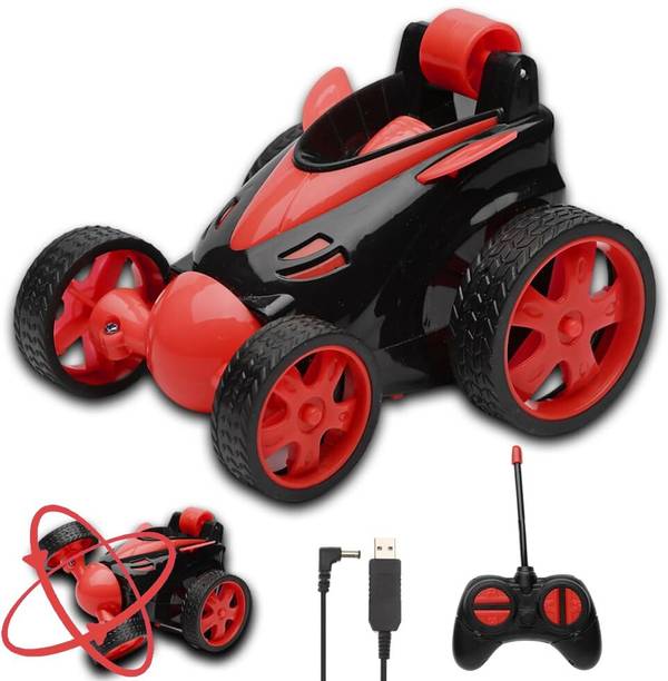 AashiNova 360° Rolling RC Stunt Car Toy | Rechargeable Remote Control Car for Kids