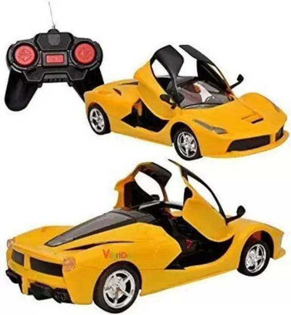 Anushka Toys Remote Control Ferrari Car With Openable Doors And Rechargeable Batteries