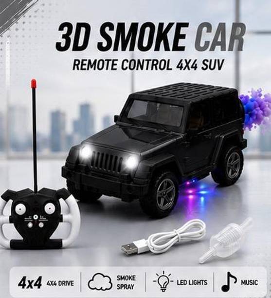 unique zone ThunderX 4X4 Extreme Off Road 3D Smoke SUV RC Car
