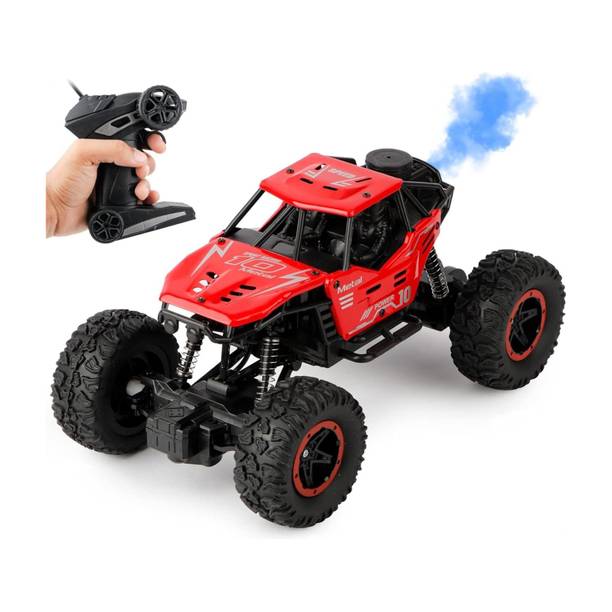 Flytek Remote control Car Toy for Kids Monster truck 4x4 with Smoke Effect Rock Crawler