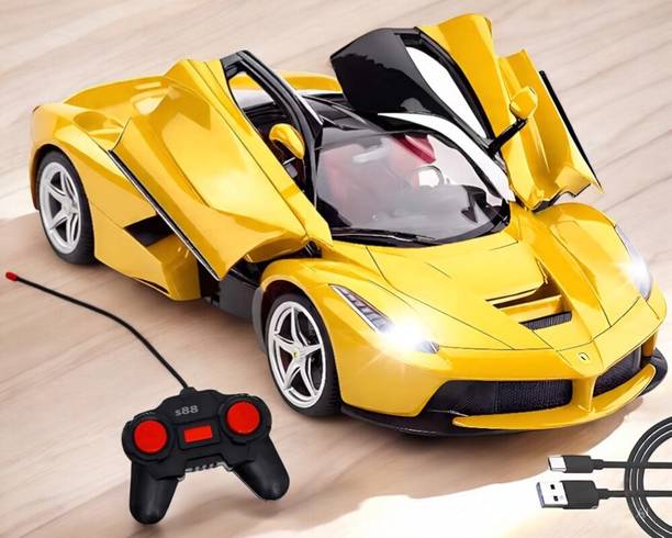 Just97 Rechargeable Farrari Style Remote Control Car With Opening Doors_RAC-G08