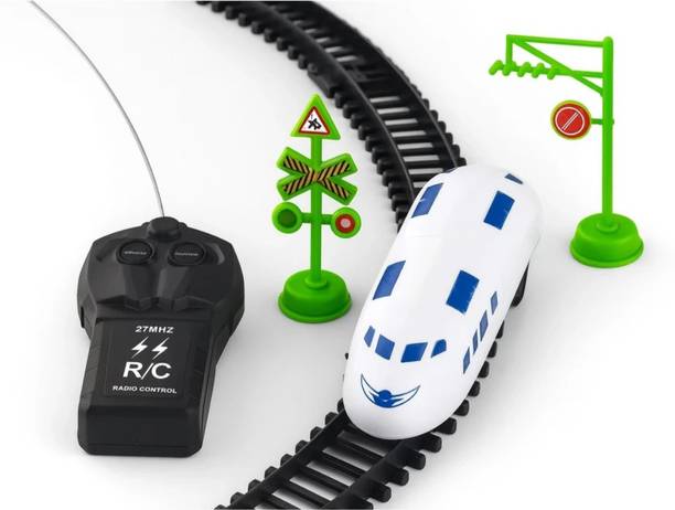 touby toys Remote Control Bullet Train with Tracks | Model Electric Toy Train Set for Kids
