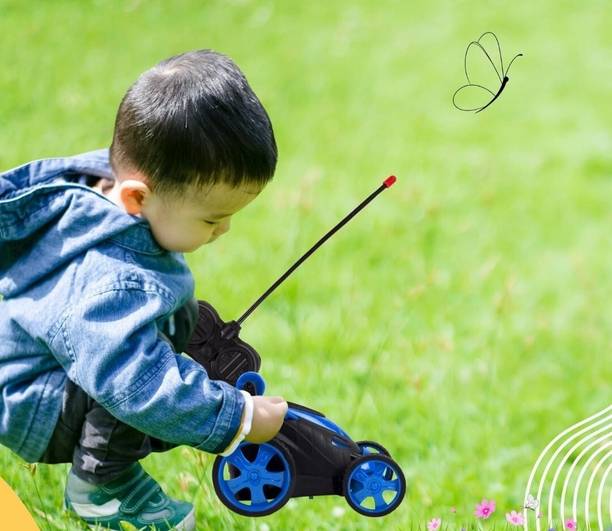 APEXIOCOLLECTION Rechargeable 360° Rolling Small Stunt Car Toy with USB Cable & Remote Controller