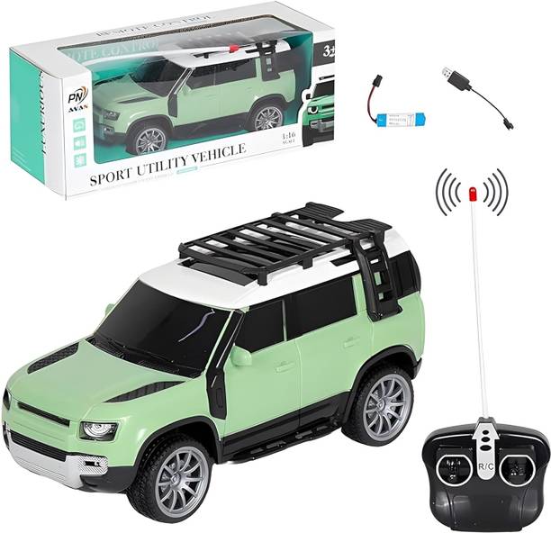 Gomzy High-Speed Off-Road Rc Car Defender with Light Up Remote Control Car for Kids