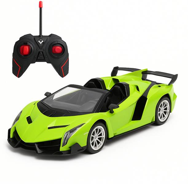 Puddle Tree Remote Control Lamborghini Sports Car, High Speed, USB-C, LED Lights, Drift