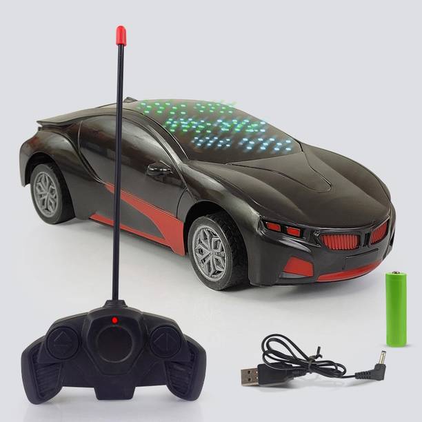 LITTLE RIDES Remote Control Chargeable 3D Famous Car with Flashing Light